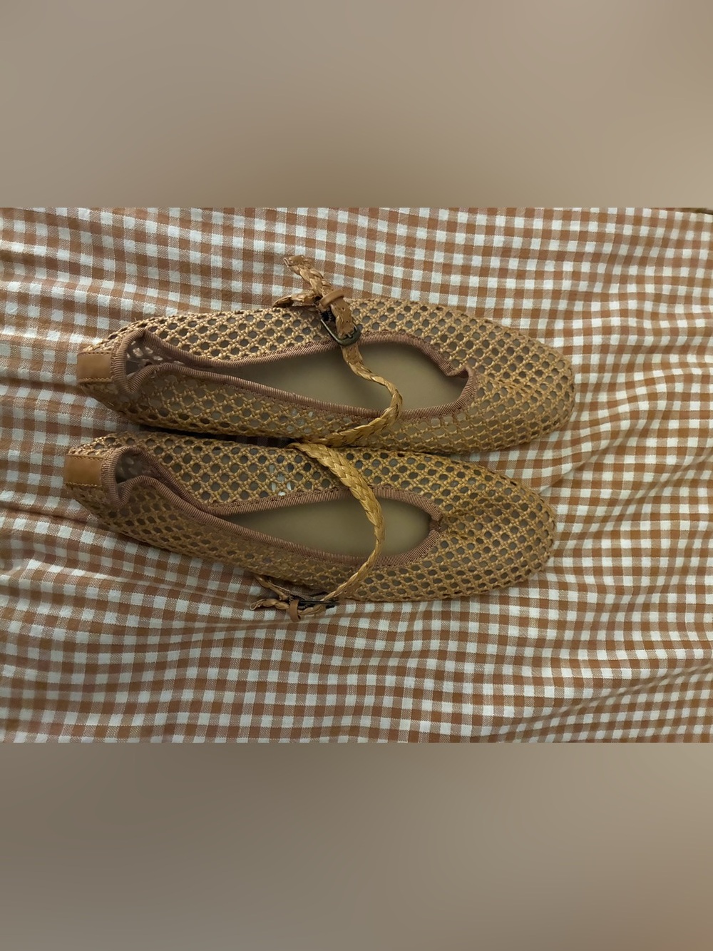 Mesh Mary Jane flats